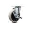 Service Caster 4 Inch Thermoplastic Rubber Wheel Top Plate Swivel Caster with Brake SCC SCC-05S410-TPRS-SLB - alternate 1